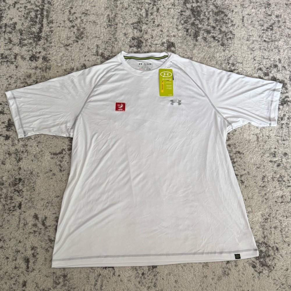 Under Armour Men's White Short Sleeve Tee